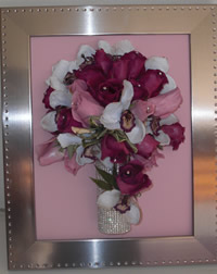 Roses with Metal Frame