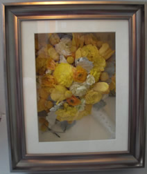 Yellow Orange Roses in Frame
